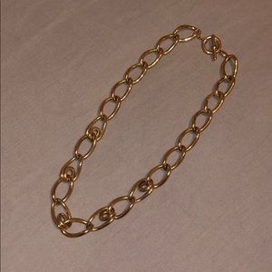 Gold fossil necklace